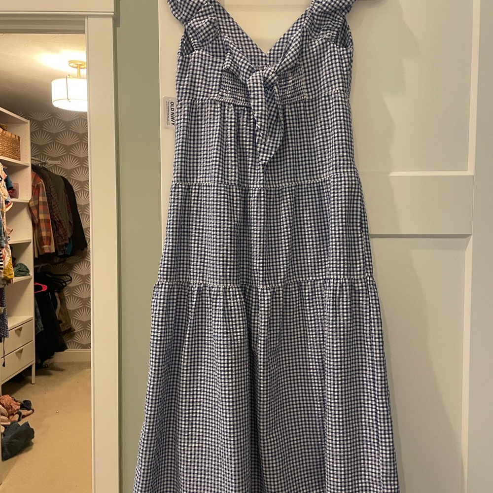 Old Navy Gingham Checkered Dress NwT